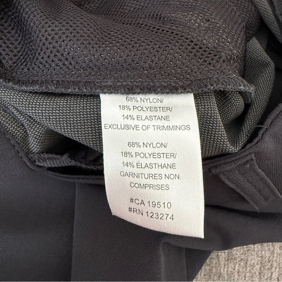 Lole Womens Black Travel Pants Sz 8 Nano Carbon Light Flare Leg UPF 50 Stretch - Picture 13 of 16